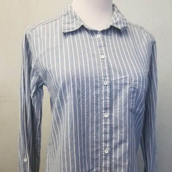 C&C California striped embroidery detailing size Small Petite (243) - Picture 7 of 8